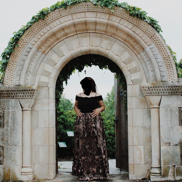 Plus Size Prom Dress - Off The Shoulder Gown With Floral Lace 🪩 *STEAL DEAL* - Picture 1 of 8